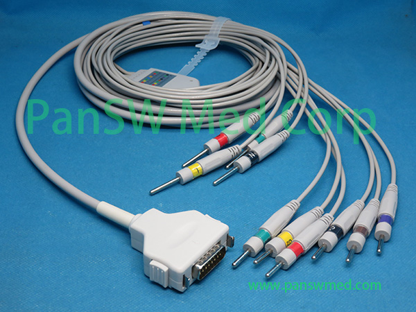 Compatible Fukuda FX 2155 FX 3010 ECG Machine Patient Cable DIN – PanswMed